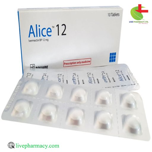 Alice Tablets by Square Pharmaceuticals: Effective Treatment for Strongyloidiasis, Onchocerciasis, and More | Live Pharmacy