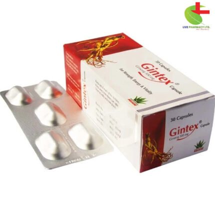 Gintex Capsules by Square Pharmaceuticals PLC: Boost Vitality & Immunity | Live Pharmacy