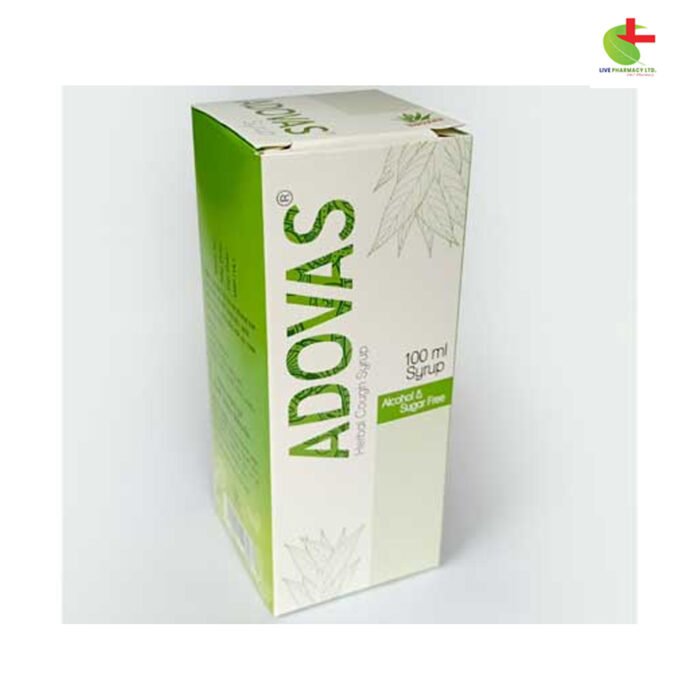 Adovas Syrup: Effective Relief for Cough & Throat Irritation | Live Pharmacy