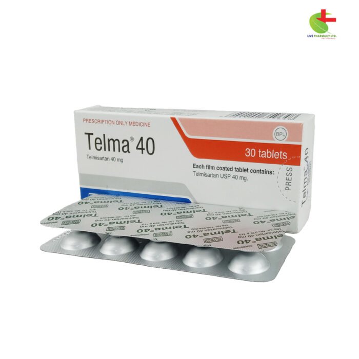 Telma for Essential Hypertension & Cardiovascular Health | Available at Live Pharmacy