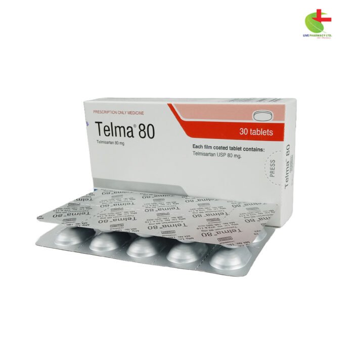 Telma for Essential Hypertension & Cardiovascular Health | Available at Live Pharmacy