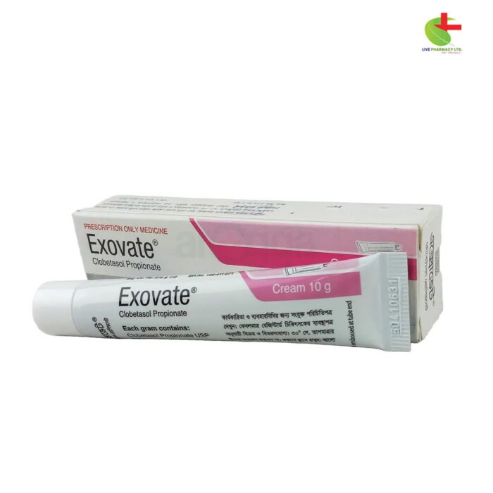 Exovate Cream | Clobetasol Propionate for Psoriasis & Dermatoses | Live Pharmacy