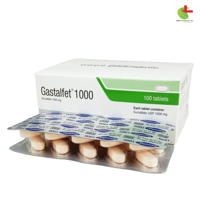 Gastalfet 1000: Comprehensive Relief for Gastric Ulcers and Gastritis | Live Pharmacy