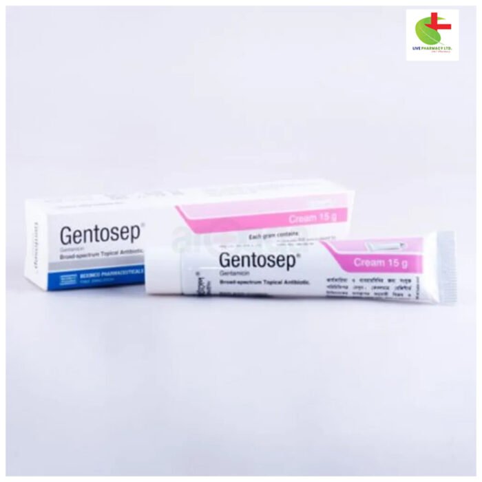 Gentosep Cream | Topical Antibiotic for Burns, Eczema & Infections | Live Pharmacy