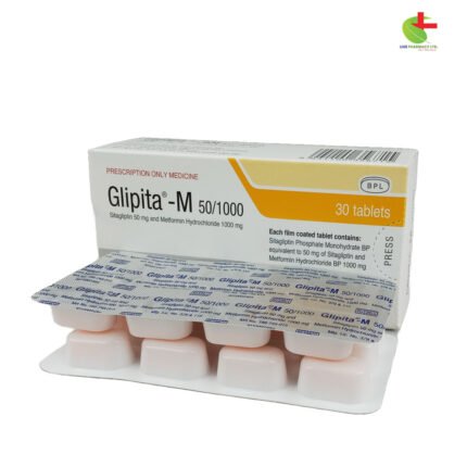 Glipita M 1000 for Type 2 Diabetes - Sitagliptin & Metformin | Live Pharmacy