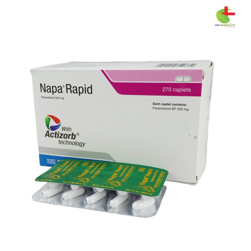 Napa Rapid (Actizorb) by Beximco: Advanced Paracetamol Formula for Pain and Fever