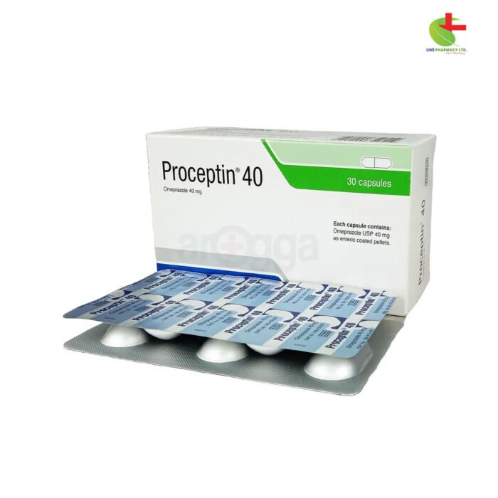 Proceptin - Effective Proton Pump Inhibitor for Ulcers & GERD | Live Pharmacy