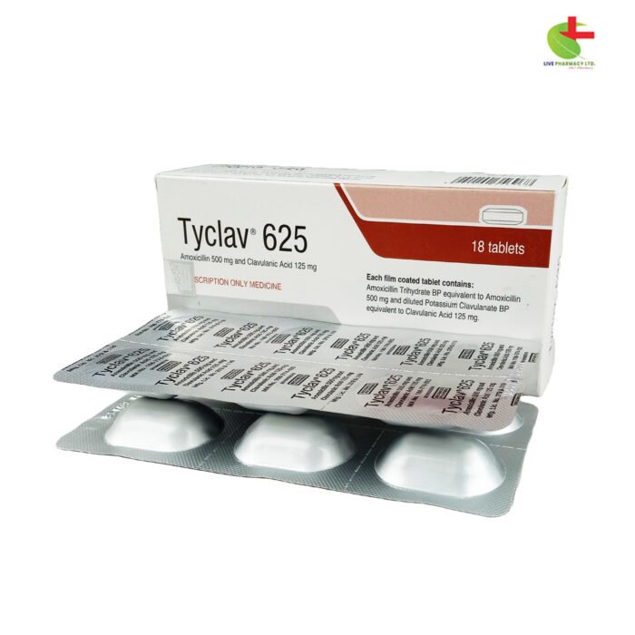 Co-Amoxiclav (Tyclav) - Broad-Spectrum Antibiotic for Bacterial Infections | Live Pharmacy