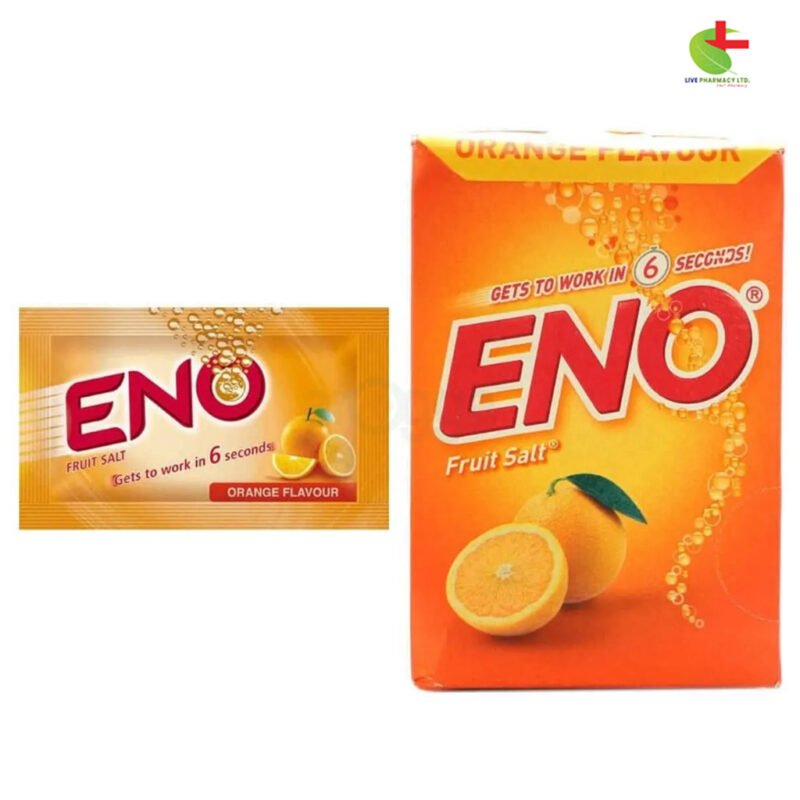 ENO Orange Flavour Powder | Fast Relief for Digestive Discomfort | Live Pharmacy