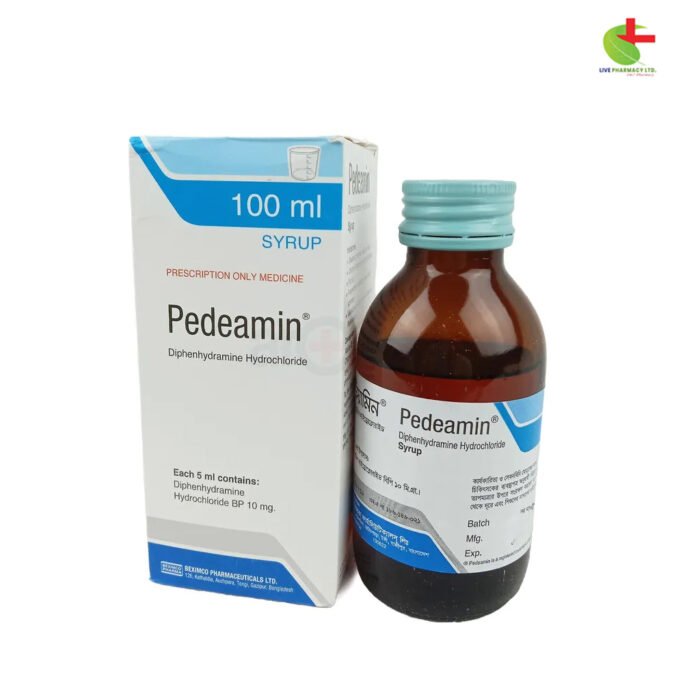 Pedeamin Syrup: Advanced Relief for Allergies and Insomnia | Live Pharmacy