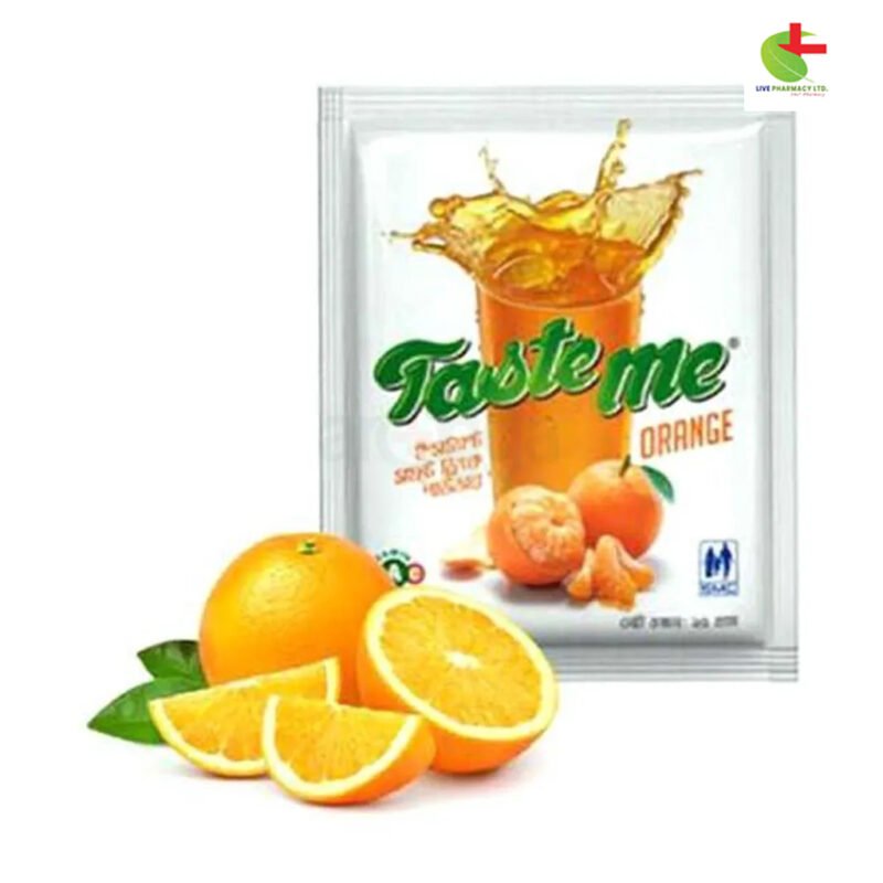 Taste Me Orange Instant Drink Powder | Refreshing & Nutritious | Live Pharmacy