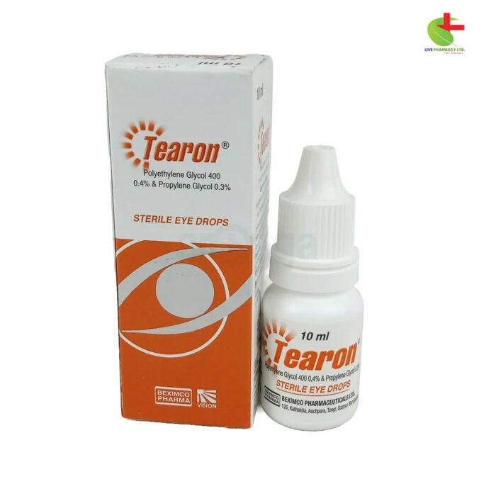 Tearon Eye Drops | Moisturizing Solution for Dry Eyes by Beximco at Live Pharmacy