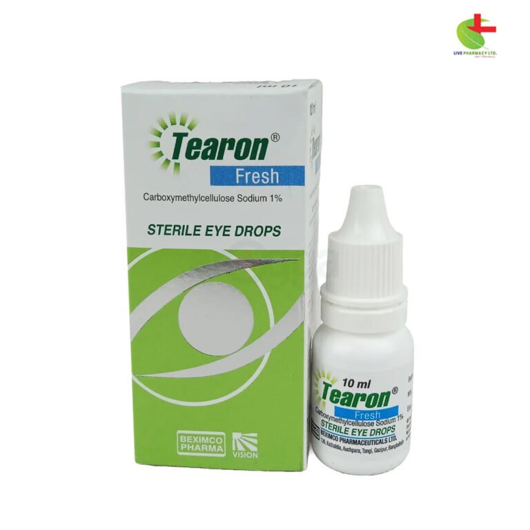Tearon Fresh Carboxymethylcellulose Sodium Eye Gel Drops | Live Pharmacy