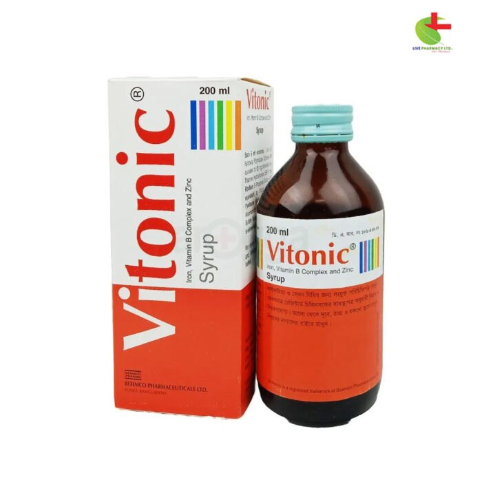 Vitonic: Comprehensive Iron, Vitamin B Complex & Zinc Syrup | Live Pharmacy