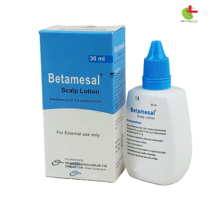 Betamesal Scalp Lotion 30ml - Betamethasone Dipropionate & Salicylic Acid | Incepta Pharmaceuticals Ltd.