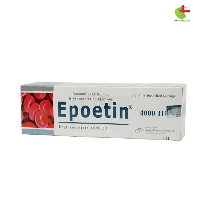 Epoetin IV/SC Injection 4000 IU for Anemia | Live Pharmacy - Incepta Pharmaceuticals