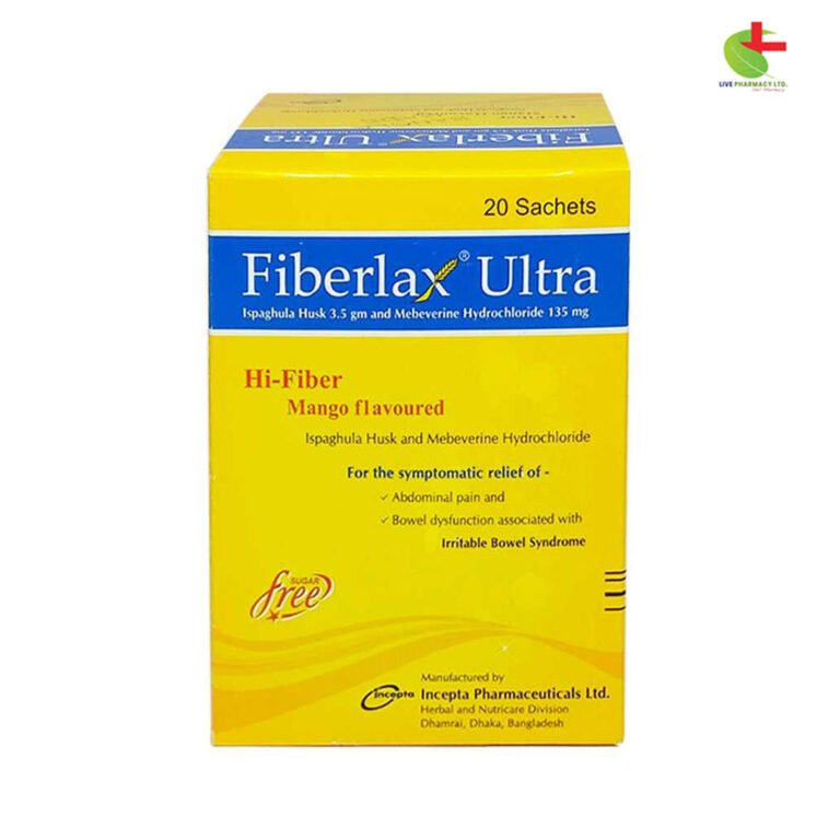 Indications Ispaghula Husk and Mebeverine Hydrochloride are prescribed for managing all types of Irritable Bowel Syndrome (IBS), including IBS-C (constipation-predominant), IBS-D (diarrhea-predominant), and IBS-A (alternating between constipation and diarrhea). Use medication as directed by a registered physician. Pharmacology This formulation combines the benefits of Ispaghula Husk and Mebeverine Hydrochloride, specially tailored for IBS relief. IBS commonly manifests with painful intestinal spasms and irregular bowel movements, which this product effectively alleviates. Ispaghula Husk contains approximately 70% soluble fiber and 30% insoluble fiber, making it highly absorbent—capable of holding up to 40 times its weight in water. By increasing dietary fiber, it promotes smoother digestion and naturally eases bowel discomfort, restoring regularity. Mebeverine, an antispasmodic agent, reduces gut spasms and cramps, helping relieve pain without disrupting normal bowel function. Dosage & Administration Ispaghula Husk and Mebeverine Hydrochloride are taken orally as a suspension in water. To prepare, dissolve the granules from one sachet in a glass of water and consume once the effervescence settles. Adults and children over 12 years: Take one sachet in the morning and another in the evening with a glass of water. Ideally, take the medication 30 minutes before meals. If needed, a midday dose can be taken. Use medication as directed by a registered physician. Interactions Ispaghula Husk may slow down gastric emptying and interfere with the absorption of Calcium, Iron, and Zinc. To avoid this, take other medications either one hour before or a few hours after consuming this product. Contraindications This medication should not be used by individuals allergic to its components, or those with intestinal blockages, fecal impaction, or phenylketonuria. Side Effects While Ispaghula Husk and Mebeverine Hydrochloride are generally well-tolerated, some individuals may experience mild bloating or flatulence during the first few days of treatment. These effects typically subside with continued use. Pregnancy & Lactation Ispaghula Husk does not enter the bloodstream or breast milk, but Mebeverine Hydrochloride does. Therefore, this medication should only be used during pregnancy if deemed necessary by a healthcare provider. Precautions & Warnings Always take this medication with water. Ensure the granules are fully dissolved in a glass of water before consumption. Overdose Effects Overdosing on Ispaghula Husk and Mebeverine may cause abdominal discomfort and gas. If an overdose occurs, drink plenty of water and seek medical advice. Therapeutic Class Bulk-forming laxatives, Herbal and Nutraceutical treatments. Storage Conditions Store this product at room temperature, away from moisture and direct light. Keep it out of reach of children.