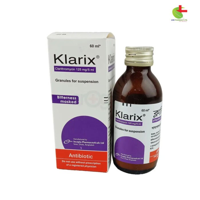 Klarix - Effective Macrolide Antibiotic for Bacterial Infections | Live Pharmacy