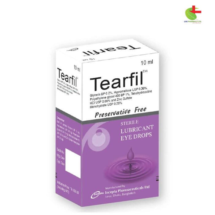 Tearfil Eye Drops | Relief from Dryness & Irritation | Live Pharmacy