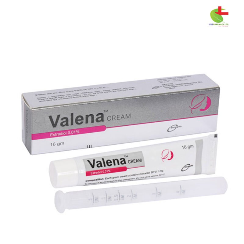 Valena Vaginal Cream 0.01% | Live Pharmacy - Incepta Pharmaceuticals Ltd.