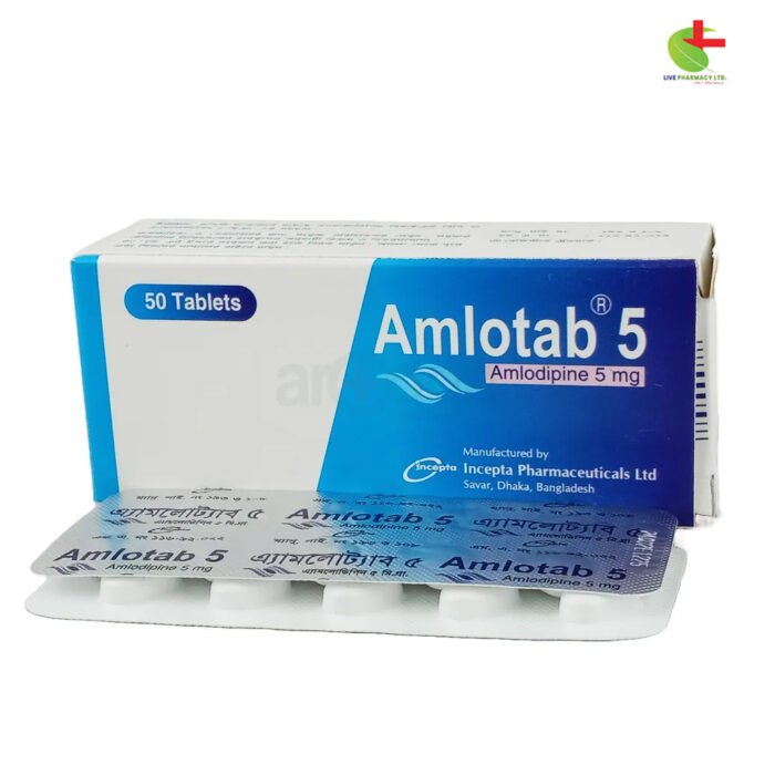 Amlotab 5 - Effective Treatment for Hypertension & Angina | Live Pharmacy