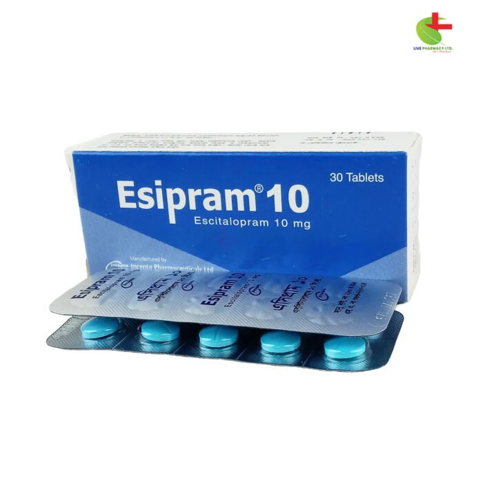 Esipram 10 - Effective Treatment for Anxiety and Depression | Live Pharmacy