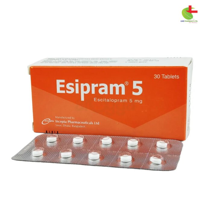 Esipram 5 - Effective Treatment for Anxiety and Depression | Live Pharmacy