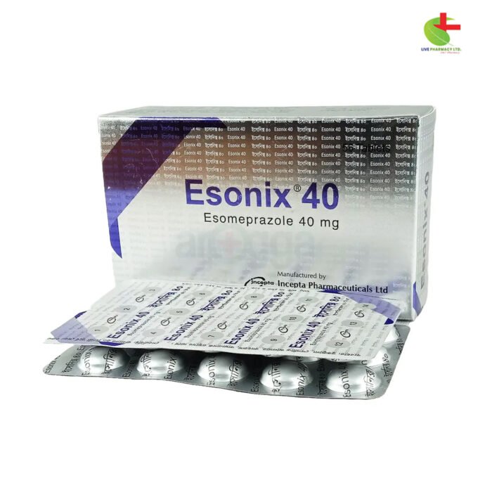 Esonix 40 - Effective Relief from GERD & Acid-Related Disorders | Live Pharmacy