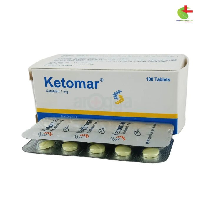 Buy Ketomar | Effective Allergy Relief & Asthma Management | Live Pharmacy