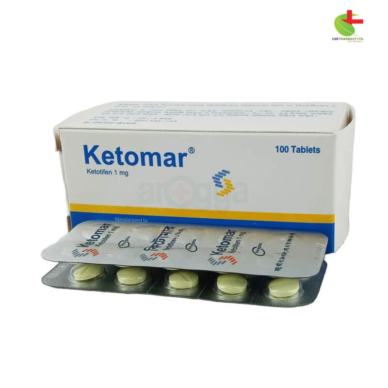 Buy Ketomar | Effective Allergy Relief & Asthma Management | Live Pharmacy