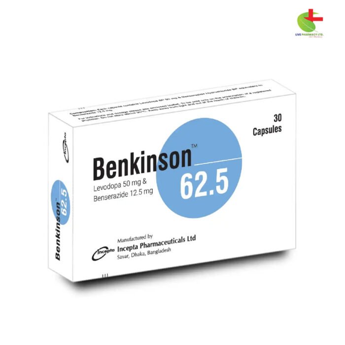 Benkinson 62.5 - Parkinson's Disease Treatment | Live Pharmacy | Incepta Pharmaceuticals Ltd.