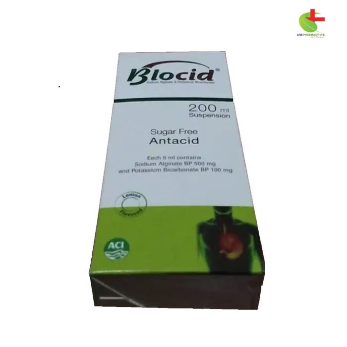 Blocid – Effective Relief from Acid Reflux, Heartburn & Indigestion | Live Pharmacy