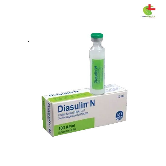 Diasulin 100IU Injection for Diabetes Treatment | Live Pharmacy - ACI Pharmaceuticals Ltd.