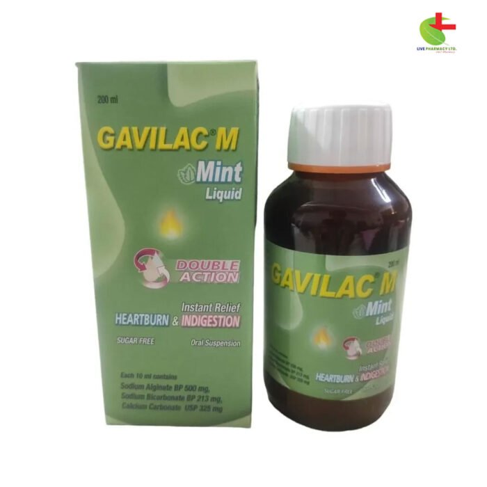 Gavilac M (Mint) - Effective Relief from Heartburn, Gastric Reflux & Indigestion | Live Pharmacy