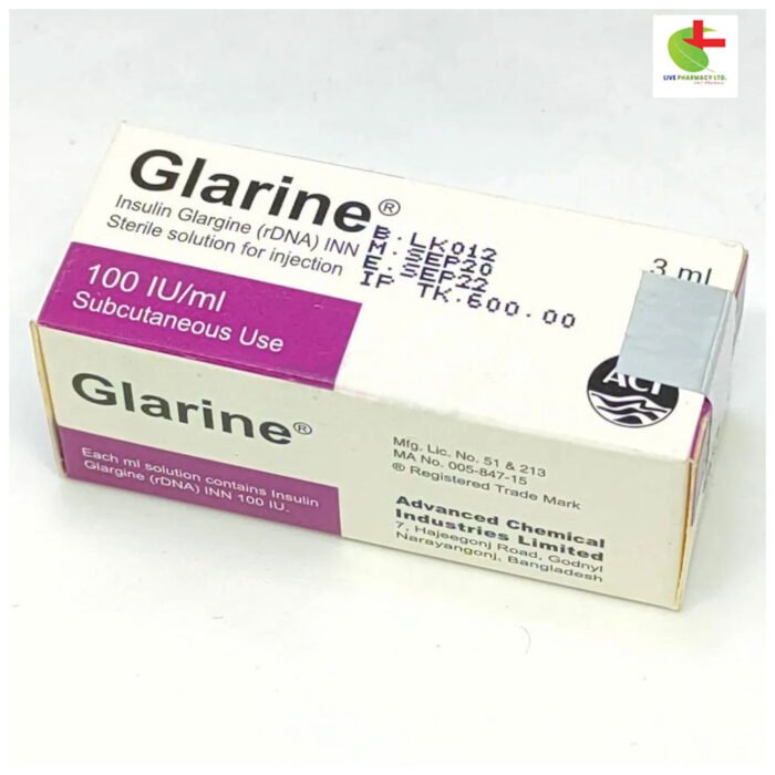 Glarine - Long-Acting Insulin for Glycemic Control | Live Pharmacy