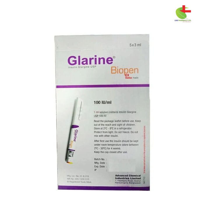 Glarine - Long-Acting Insulin for Type 1 and Type 2 Diabetes | Live Pharmacy