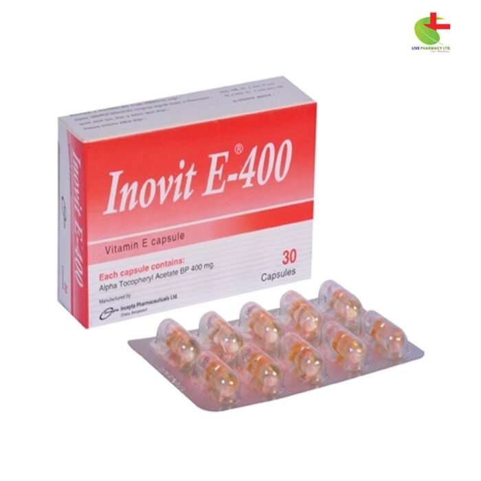 Inovit E - Vitamin E Supplement for Antioxidant Support & Deficiency Treatment