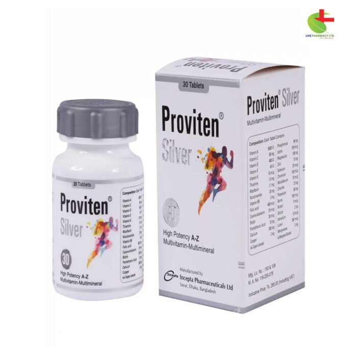 Proviten Silver Multivitamin Supplement for Adults 45+ | Live Pharmacy