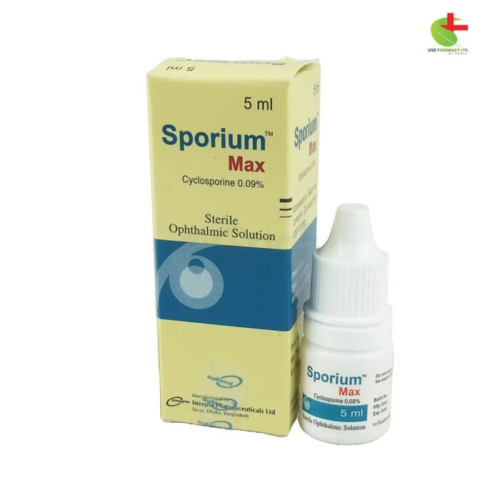 Sporium Max - Eye Drop for Dry Eye Relief | Live Pharmacy