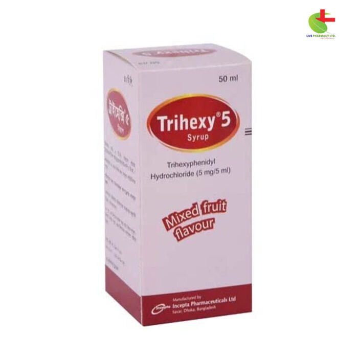 Trihexy Syrup 5 mg/5 ml - Parkinsonism Treatment | Live Pharmacy | Incepta Pharmaceuticals Ltd.