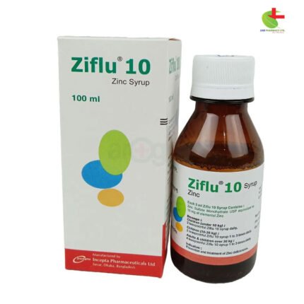 Ziflu Syrup 10 mg/5 ml - Zinc Supplement for Zinc Deficiency | Live Pharmacy | Incepta Pharmaceuticals Ltd.