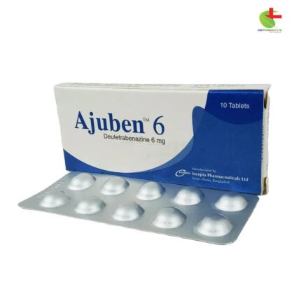 Ajuben (Deutetrabenazine) for Chorea & Tardive Dyskinesia - Live Pharmacy | Incepta Pharmaceuticals