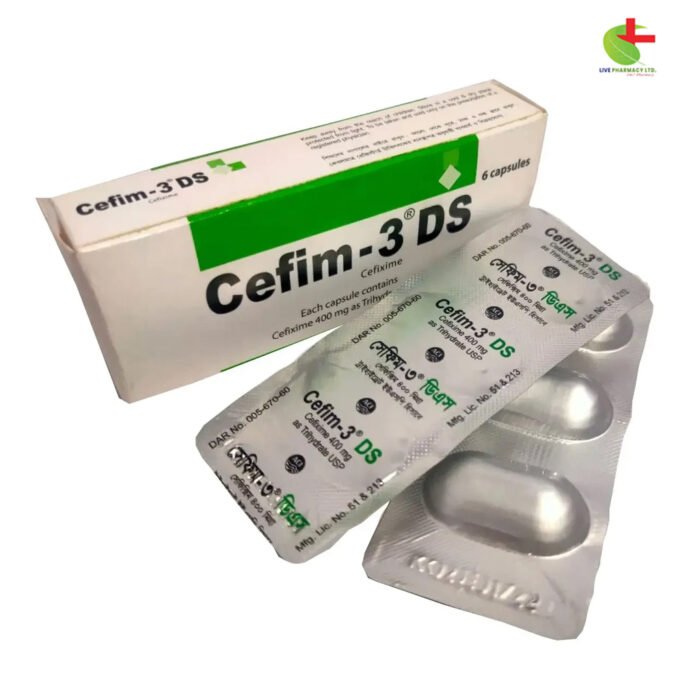 Cefim-3 (Cefixime) - Buy Online for Effective Treatment of Infections | Live Pharmacy