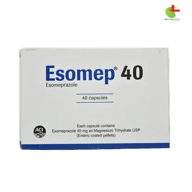 Esomep (Esomeprazole) - GERD, Ulcers & Acid Reflux Treatment | Live Pharmacy