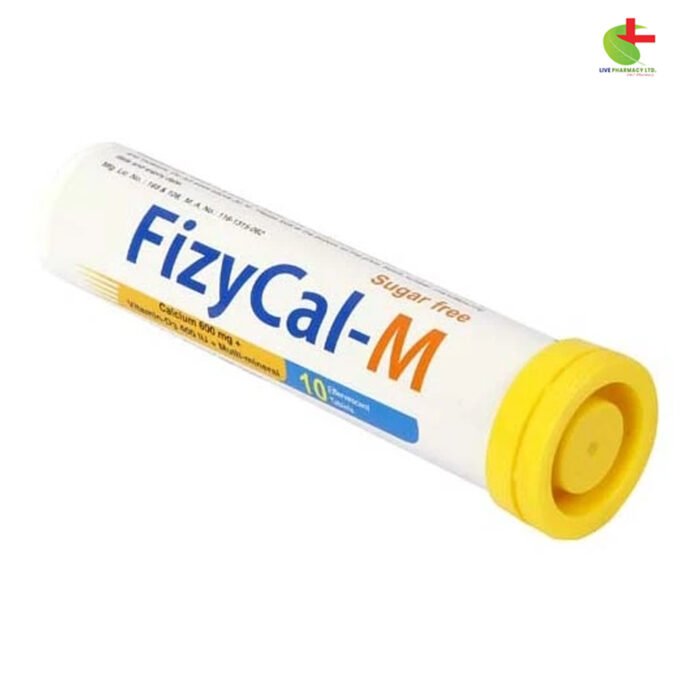 FizyCal-M Effervescent Tablets | Calcium & Vitamin D Supplement | Live Pharmacy