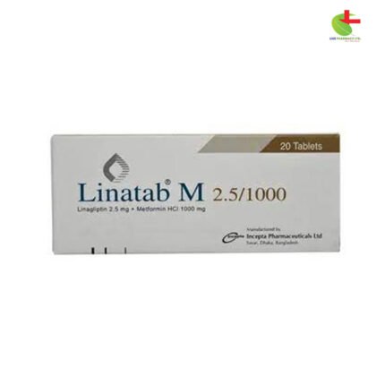 Buy Linatab M online at Live Pharmacy. A powerful combination of Linagliptin and Metformin Hydrochloride, Linatab M helps manage blood sugar in adults......