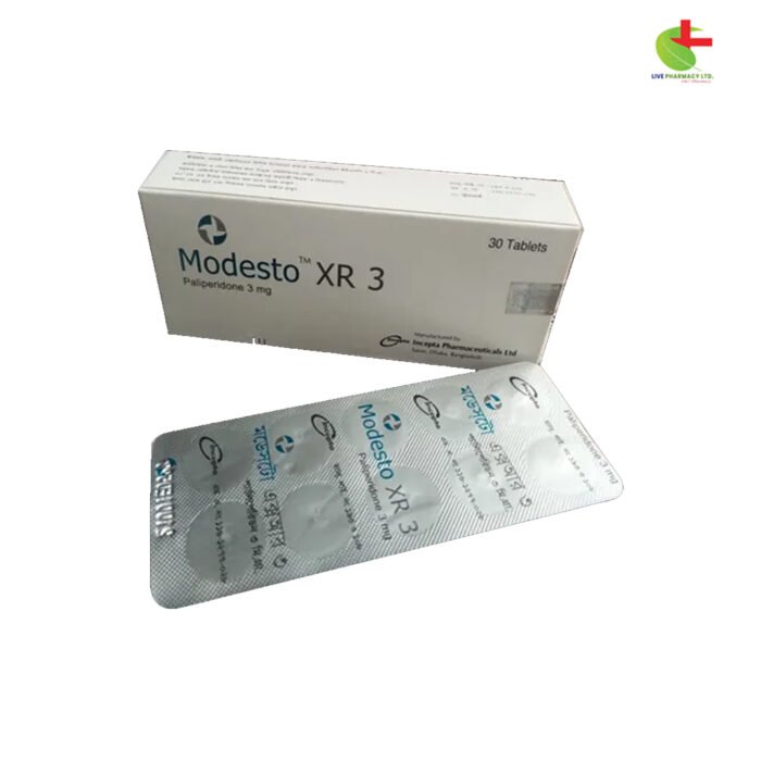 Modesto XR Tablets for Schizophrenia & Schizoaffective Disorder | Buy Online at Live Pharmacy