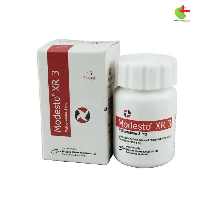 Modesto XR Tablets for Schizophrenia & Schizoaffective Disorder | Buy Online at Live Pharmacy