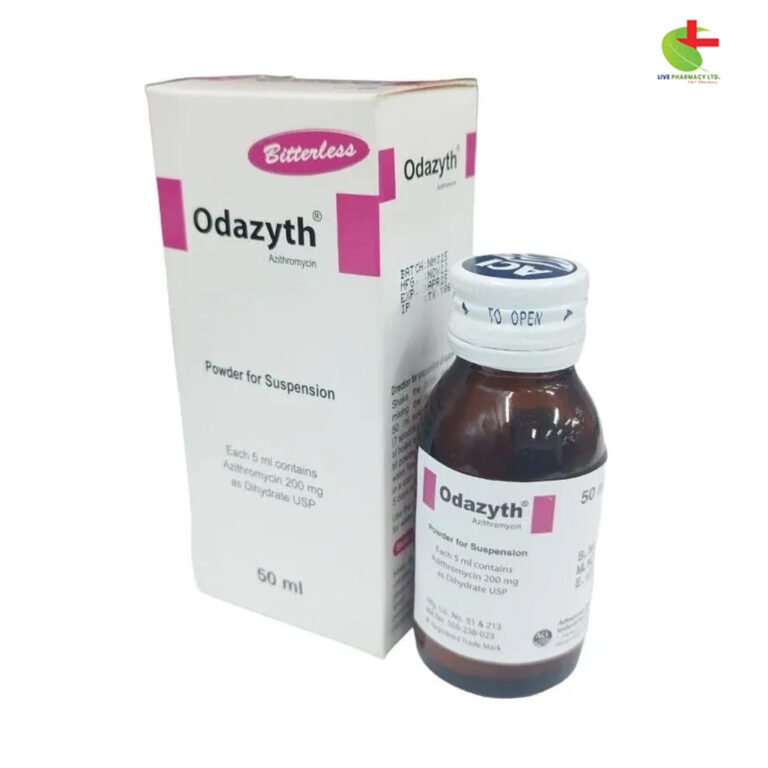 Odazyth (Azithromycin) Antibiotic for Respiratory & Skin Infections | Live Pharmacy