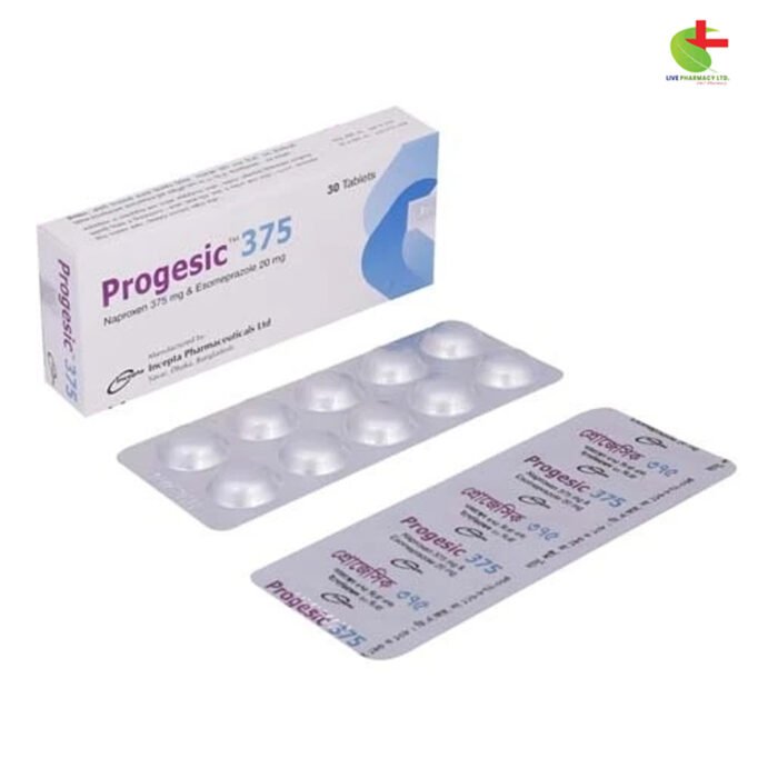 Progesic 375 - Effective Relief for Arthritis & Ulcer Prevention | Live Pharmacy